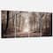 Designart - Forest Trail in Sepia - Landscape Photography Canvas Art Print